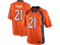 Men Nike NFL Denver Broncos #21 Aqib Talib Home Orange Limited Jersey