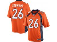 Men Nike NFL Denver Broncos #26 Darian Stewart Home Orange Limited Jersey