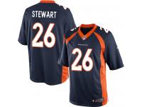 Men Nike NFL Denver Broncos #26 Darian Stewart Navy Blue Limited Jersey