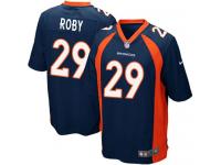 Men Nike NFL Denver Broncos #29 Bradley Roby Navy Blue Game Jersey