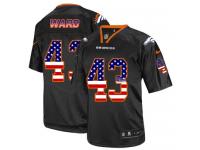 Men Nike NFL Denver Broncos #43 T.J. Ward Black USA Flag Fashion Limited Jersey