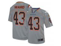 Men Nike NFL Denver Broncos #43 T.J. Ward Lights Out Grey Limited Jersey