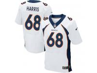 Men Nike NFL Denver Broncos #68 Ryan Harris Authentic Elite Road White Jersey