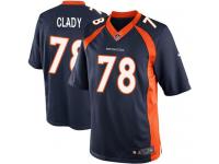 Men Nike NFL Denver Broncos #78 Ryan Clady Navy Blue Limited Jersey