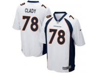 Men Nike NFL Denver Broncos #78 Ryan Clady Road White Game Jersey