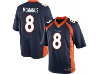 Men Nike NFL Denver Broncos #8 Brandon McManus Navy Blue Limited Jersey