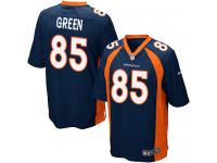 Men Nike NFL Denver Broncos #85 Virgil Green Navy Blue Game Jersey