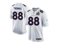 Men Nike NFL Denver Broncos #88 Demaryius Thomas Super Bowl 50 Game White Jersey