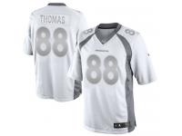 Men Nike NFL Denver Broncos #88 Demaryius Thomas White Platinum Limited Jersey