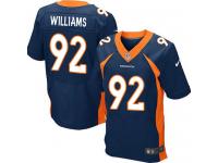 Men Nike NFL Denver Broncos #92 Sylvester Williams Authentic Elite Navy Blue New Jersey