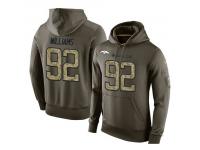 Men Nike NFL Denver Broncos #92 Sylvester Williams Olive Salute To Service KO Performance Hoodie