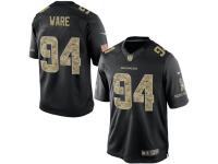 Men Nike NFL Denver Broncos #94 DeMarcus Ware Black Salute to Service Limited Jersey