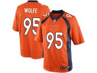 Men Nike NFL Denver Broncos #95 Derek Wolfe Home Orange Limited Jersey