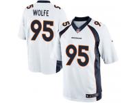 Men Nike NFL Denver Broncos #95 Derek Wolfe Road White Limited Jersey