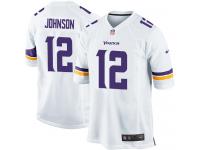 Men Nike NFL Minnesota Vikings #12 Charles Johnson Road White Game Jersey