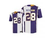 Men Nike NFL Minnesota Vikings #28 Adrian Peterson TeamRoad Two Tone Limited Jersey