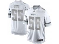 Men Nike NFL Minnesota Vikings #55 Anthony Barr White Platinum Limited Jersey