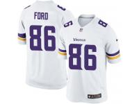 Men Nike NFL Minnesota Vikings #86 Chase Ford Road White Limited Jersey