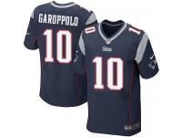 Men Nike NFL New England Patriots #10 Jimmy Garoppolo Authentic Elite Home Navy Blue Jersey