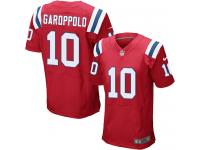 Men Nike NFL New England Patriots #10 Jimmy Garoppolo Authentic Elite Red Jersey