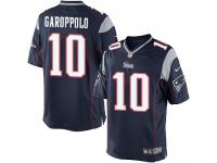 Men Nike NFL New England Patriots #10 Jimmy Garoppolo Home Navy Blue Limited Jersey