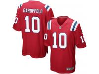 Men Nike NFL New England Patriots #10 Jimmy Garoppolo Red Game Jersey