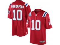 Men Nike NFL New England Patriots #10 Jimmy Garoppolo Red Limited Jersey