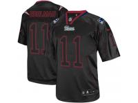 Men Nike NFL New England Patriots #11 Julian Edelman Lights Out Black Limited Jersey