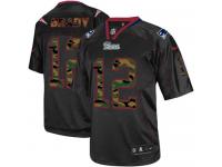 Men Nike NFL New England Patriots #12 Tom Brady Black Camo Fashion Limited Jersey