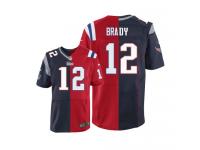 Men Nike NFL New England Patriots #12 Tom Brady Team Two Tone Limited Jersey