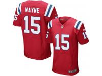 Men Nike NFL New England Patriots #15 Reggie Wayne Authentic Elite Red Jersey