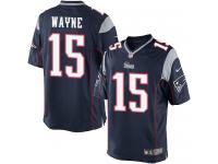 Men Nike NFL New England Patriots #15 Reggie Wayne Home Navy Blue Limited Jersey