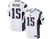 Men Nike NFL New England Patriots #15 Reggie Wayne Road White Limited Jersey