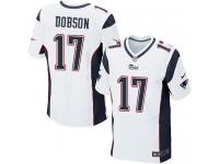 Men Nike NFL New England Patriots #17 Aaron Dobson Authentic Elite Road White Jersey