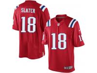 Men Nike NFL New England Patriots #18 Matthew Slater Red Limited Jersey