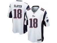 Men Nike NFL New England Patriots #18 Matthew Slater Road White Game Jersey