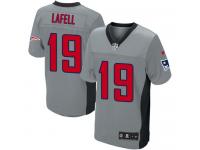 Men Nike NFL New England Patriots #19 Brandon LaFell Grey Shadow Limited Jersey