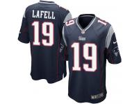 Men Nike NFL New England Patriots #19 Brandon LaFell Home Navy Blue Game Jersey