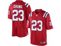 Men Nike NFL New England Patriots #23 Patrick Chung Red Limited Jersey