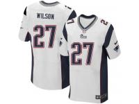 Men Nike NFL New England Patriots #27 Tavon Wilson Authentic Elite Road White Jersey