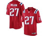 Men Nike NFL New England Patriots #27 Tavon Wilson Red Limited Jersey