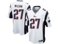 Men Nike NFL New England Patriots #27 Tavon Wilson Road White Game Jersey