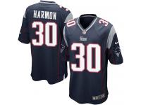 Men Nike NFL New England Patriots #30 Duron Harmon Home Navy Blue Game Jersey