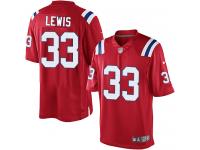 Men Nike NFL New England Patriots #33 Dion Lewis Red Limited Jersey