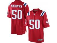 Men Nike NFL New England Patriots #50 Rob Ninkovich Red Limited Jersey