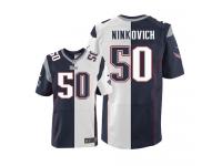 Men Nike NFL New England Patriots #50 Rob Ninkovich TeamRoad Two Tone Limited Jersey