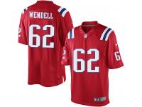 Men Nike NFL New England Patriots #62 Ryan Wendell Red Limited Jersey