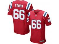 Men Nike NFL New England Patriots #66 Bryan Stork Authentic Elite Red Jersey