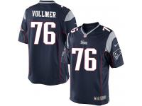 Men Nike NFL New England Patriots #76 Sebastian Vollmer Home Navy Blue Limited Jersey