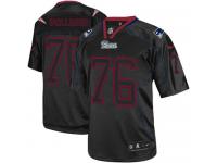 Men Nike NFL New England Patriots #76 Sebastian Vollmer Lights Out Black Limited Jersey